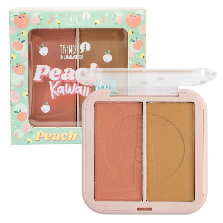 Trendy Rubor Y Contorno Peach Kawaii Duo Trendy Pk43