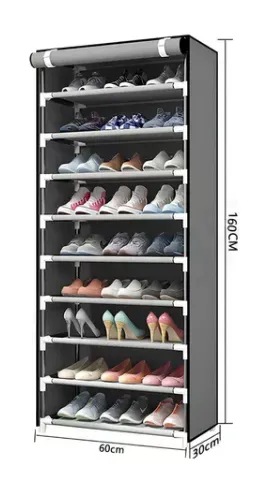 Organizador Zapatero, Closet De Zapatos, 9 Niveles 27 Pares Tela Ref: R19