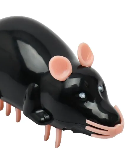 Juguete Raton Robot Para Gatos Negro