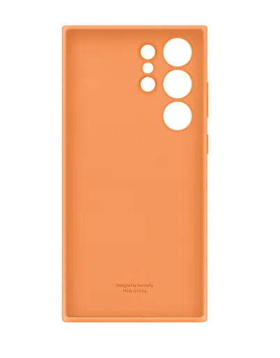 Estuche Silicon Case Para Celular Samsung Galaxy S23 Ultra Naranja Original 