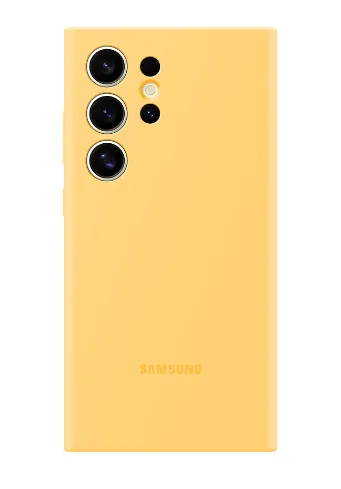 Silicone Case Samsung Galaxy S24 Ultra Original Amarillo 