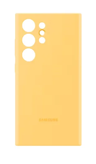 Silicone Case Samsung Galaxy S24 Ultra Original Amarillo 