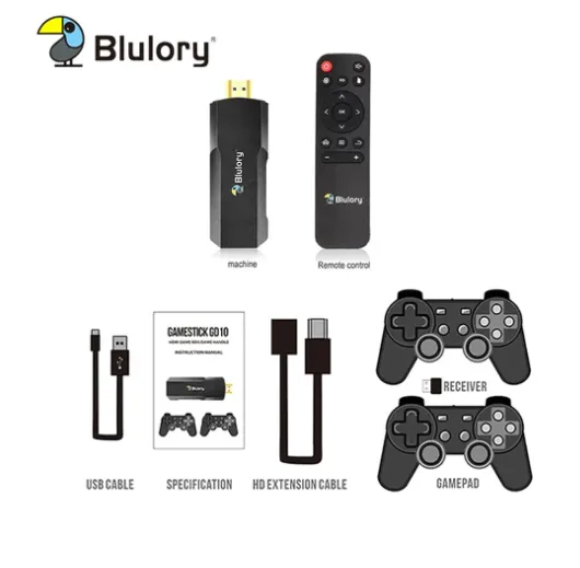 Blulory, Dispositivo de TV Stick And Game 2 en 1 4K, Ref: Stick-Game