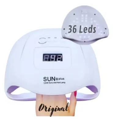 Lampara De Uñas Sun Plus LED UV, 120 W, Potente, Acrigel, 110 V - 220V (Monzu) Ref: SUMPLUS