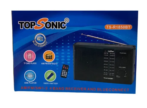 Radio 4Bandas Recargable Top Sonic (Monzu) Ref: Ts-R1850bt