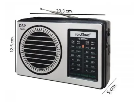 Radio AM FM SW1 Top Sonic (Monzu) Ref: TS-R777AC