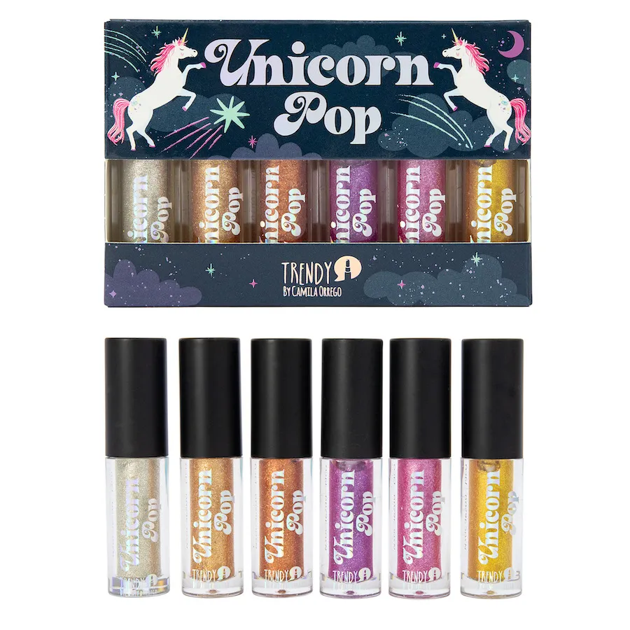 Trendy Kit Delineador Glitter X 6 Und Unicorn Pop Ref UP10