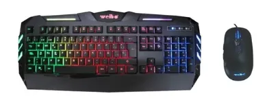 Combo Gamer Teclado + Mouse Weibo Rgb (Huge) Ref: Wb-520 