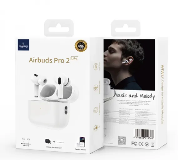 Auriculares Inalámbricos Airbuds Pro 2 Lite, Bluetooth, Wiwu Ref: WWpro2l