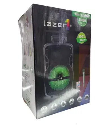 Parlante 8" Recargable BT Radio Fm Lazer (Monzu) Ref: Z-18