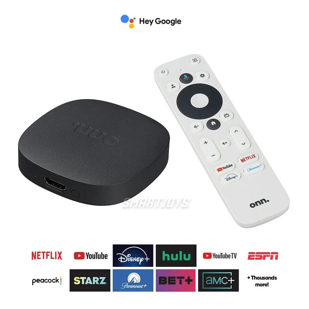 Convertidor Original Smart TV Box Watch Onn 4K Control De Voz Google TV Dolby Audio