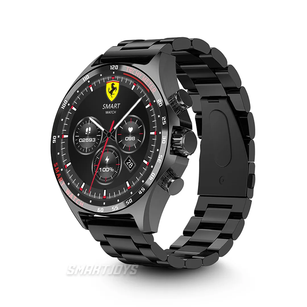 Reloj Inteligente Smartwatch  Mobulaa SK27 Original Negro Metalico + 3 Pulsos 