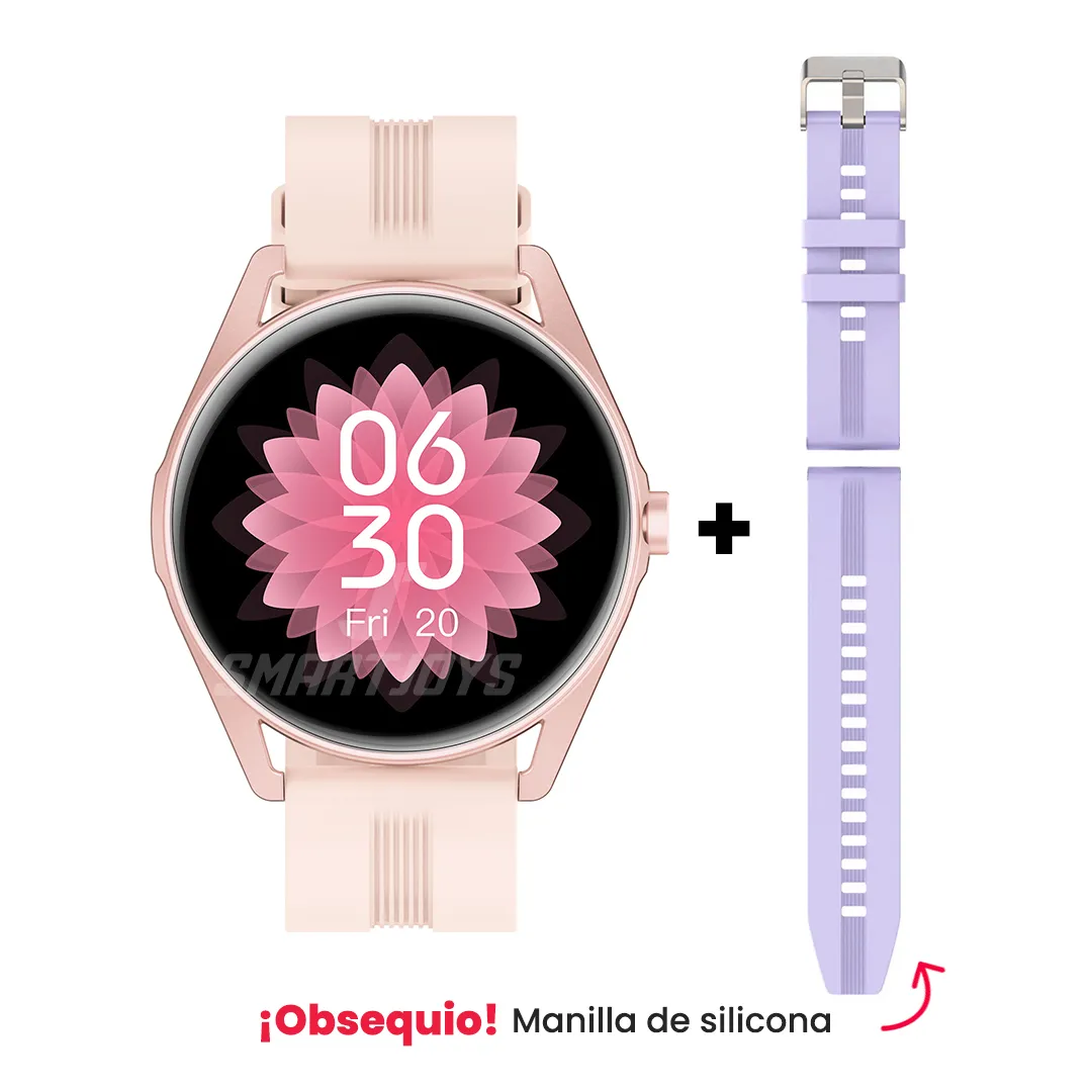 Reloj Inteligente Smartwatch G-TIDE R3 Palo De Rosa + 2 Pulsos Sumergible