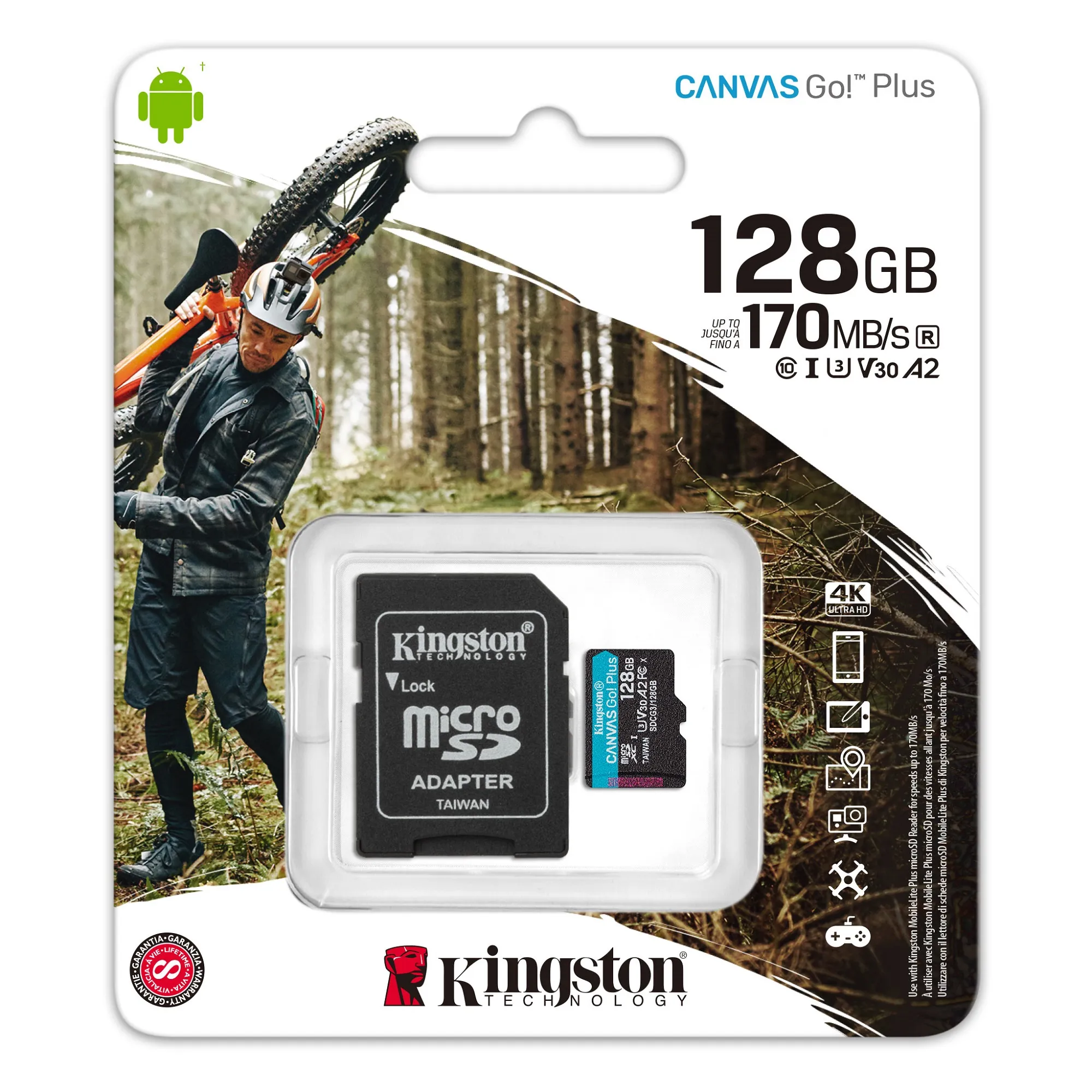 Memoria Micro SD Kingston Canvas Select Plus Con Adaptador