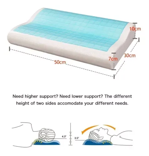 Almohada De Gel Ortopédica Cool Pillow Indeformable