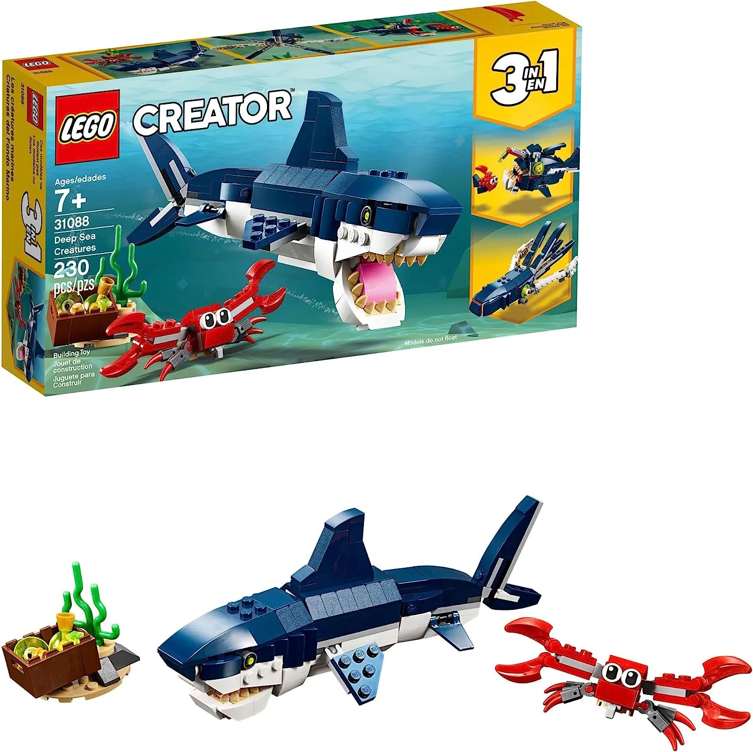 Lego Creator 3 En 1 Deep Sea Creatures 31088