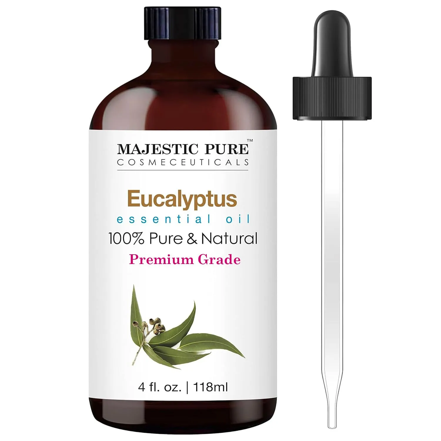 Majestic Pure Aceite Esencial Eucalipto Terapeutico 118ml