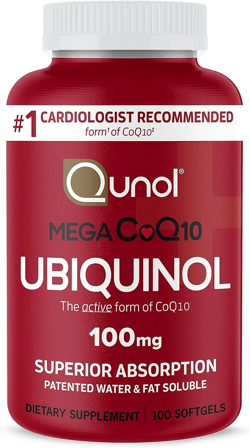 Qunol Mega Ubiquinol Coq10 100 mg 100 softgels