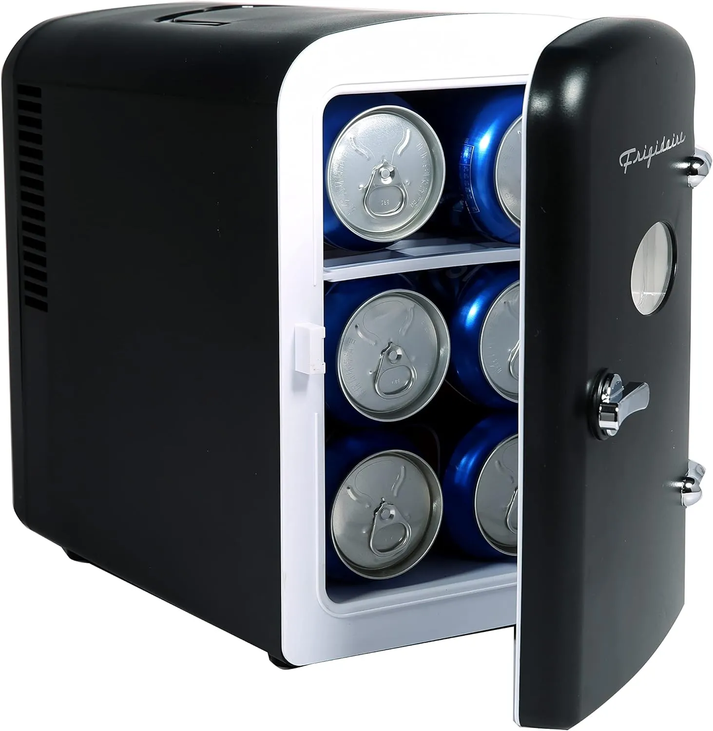 Frigidaire Mini Refrigerador Retro 9 Latas Negro 