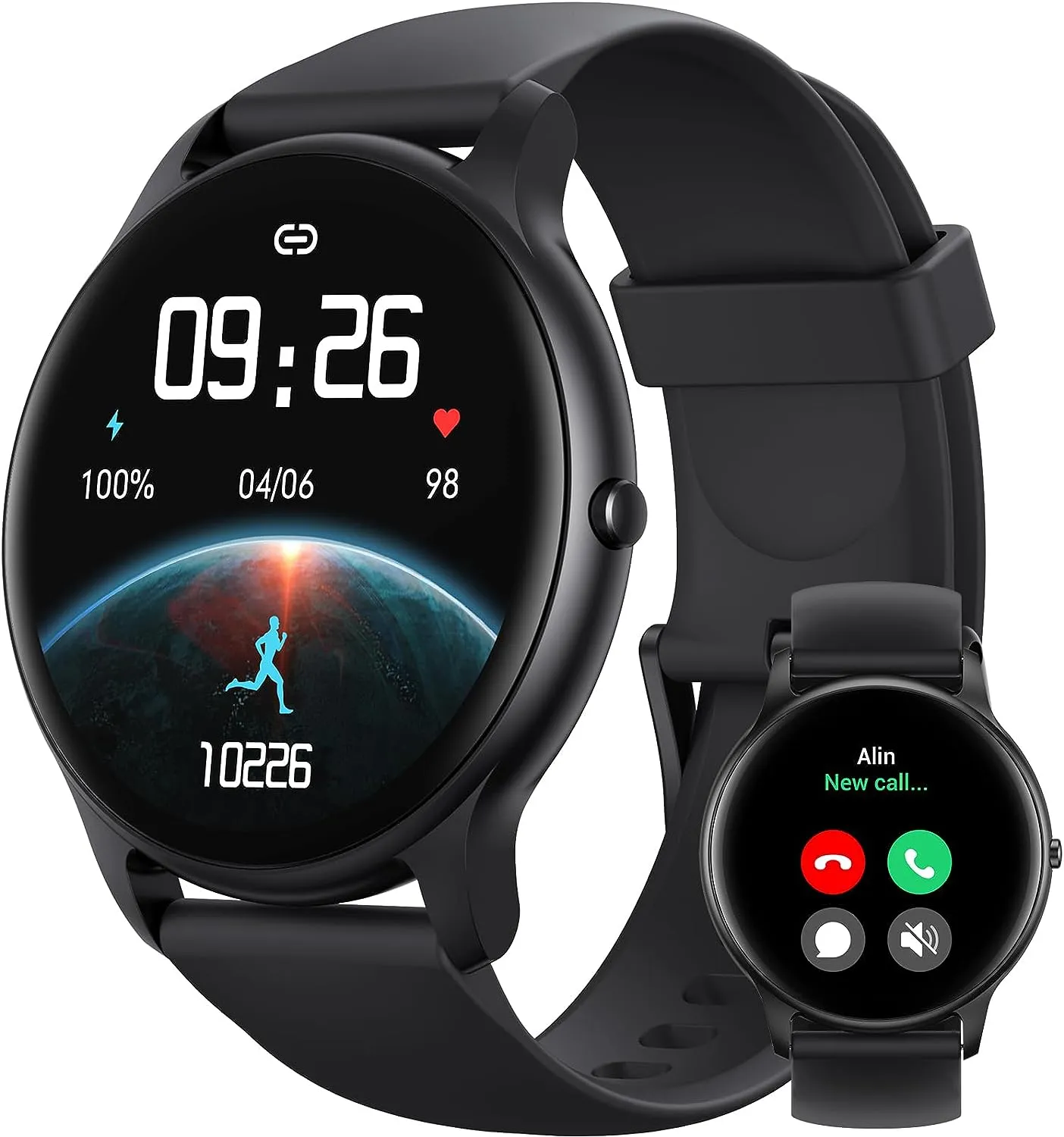 Reloj Inteligente Smartwatch Color Negro Zl02d