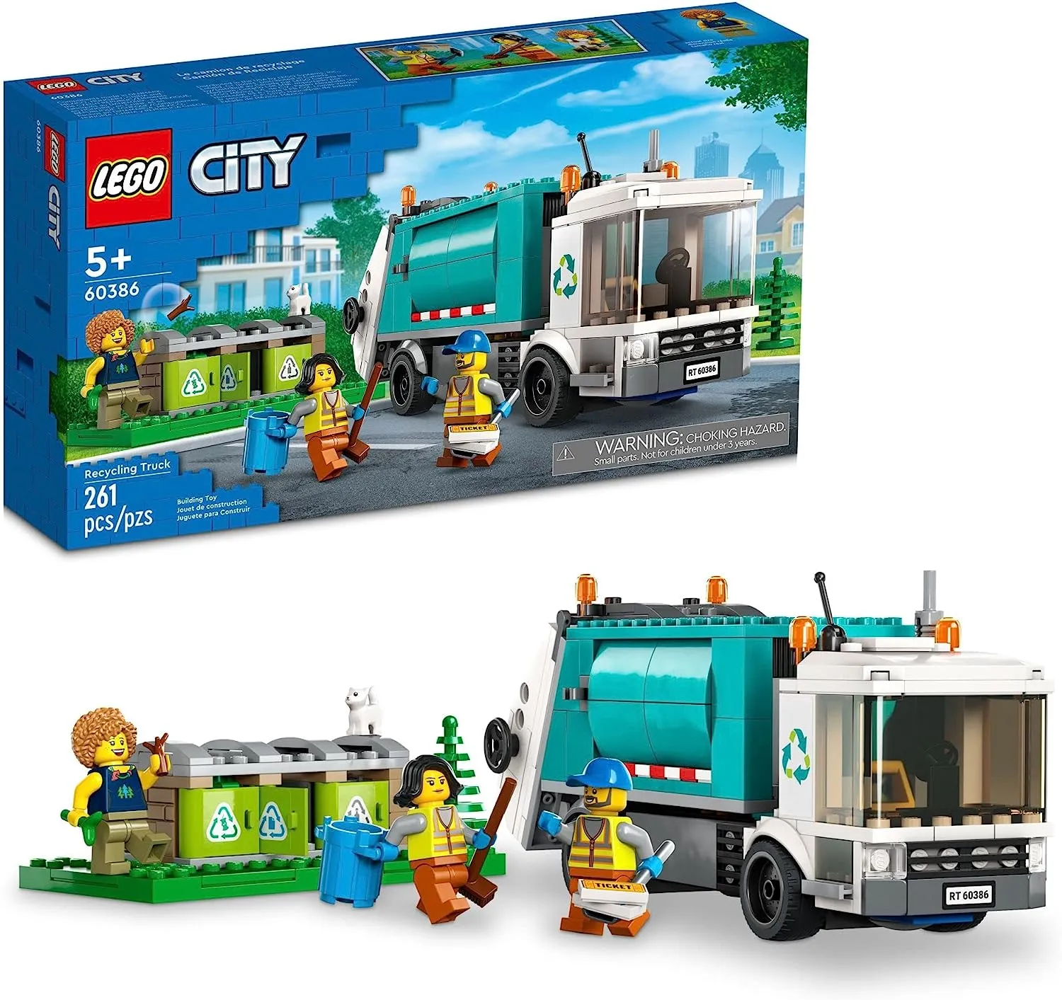 Lego City 60386 Camion De Reciclaje 261 Pzs 