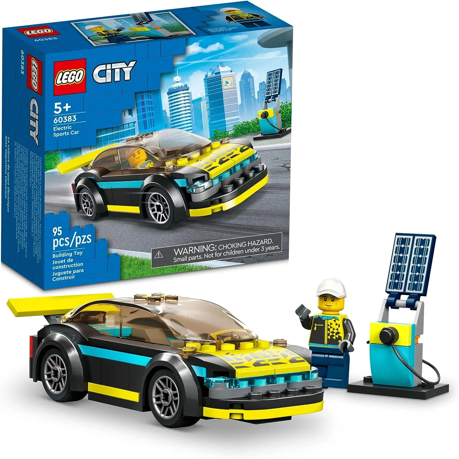Lego City 60383 Auto Deportivo Eléctrico 95 Pzs