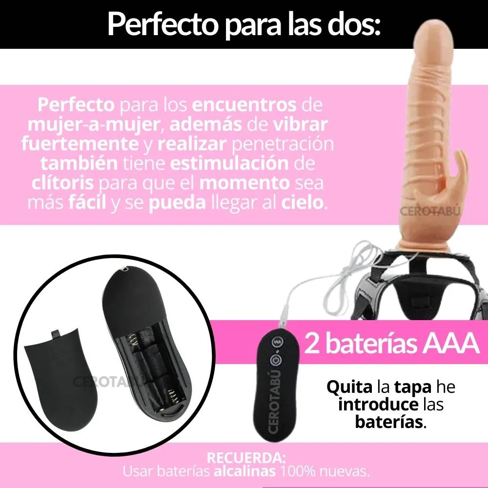 Arnes Sexual Con Vibración Harness Dildo Consolador 