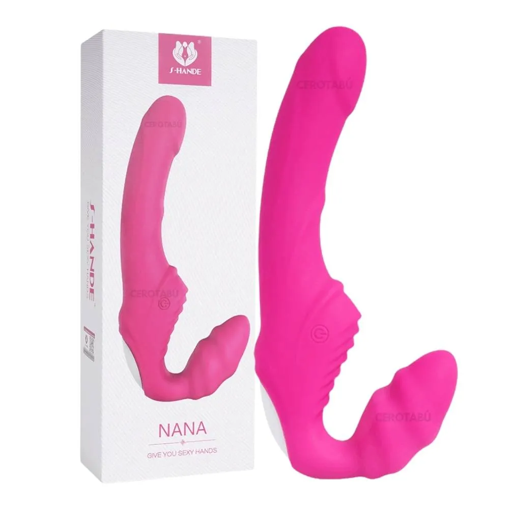 Arnés Consolador Vibrador Doble Estimulación Juguete Sexual