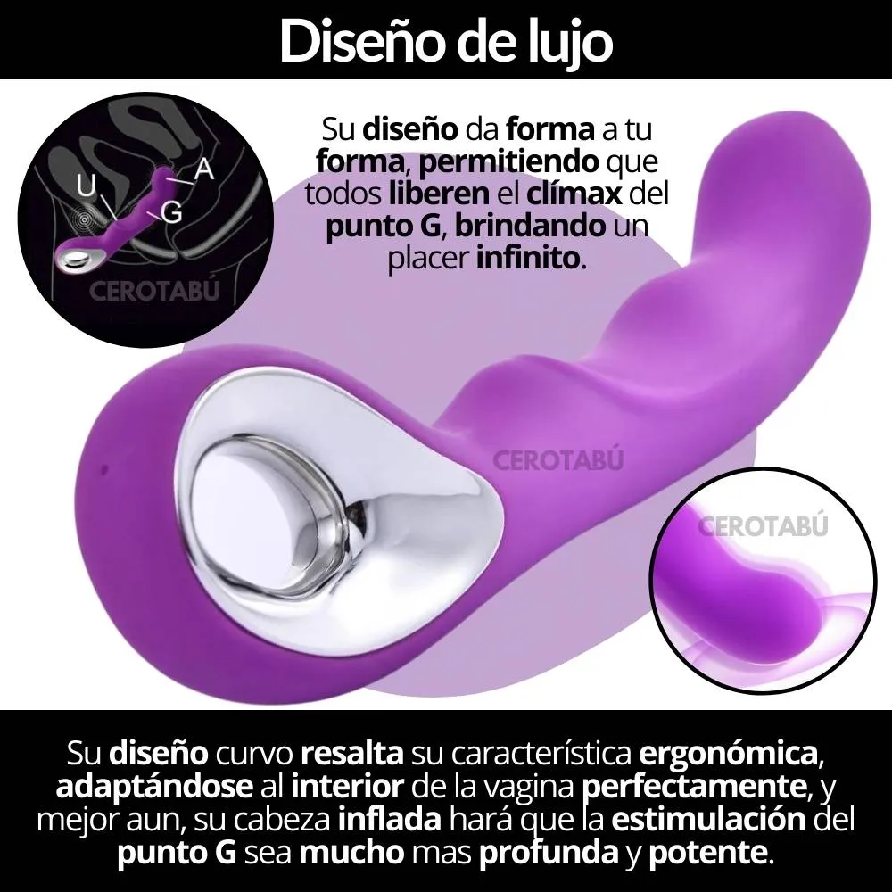 Vibrador Consolador Punto G Recargable Juguete Sexual