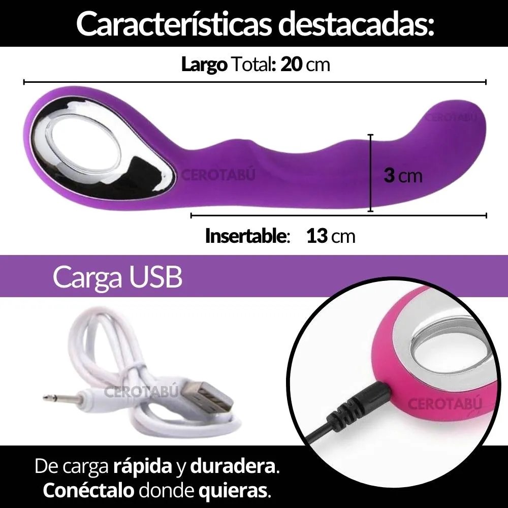 Vibrador Consolador Punto G Recargable Juguete Sexual