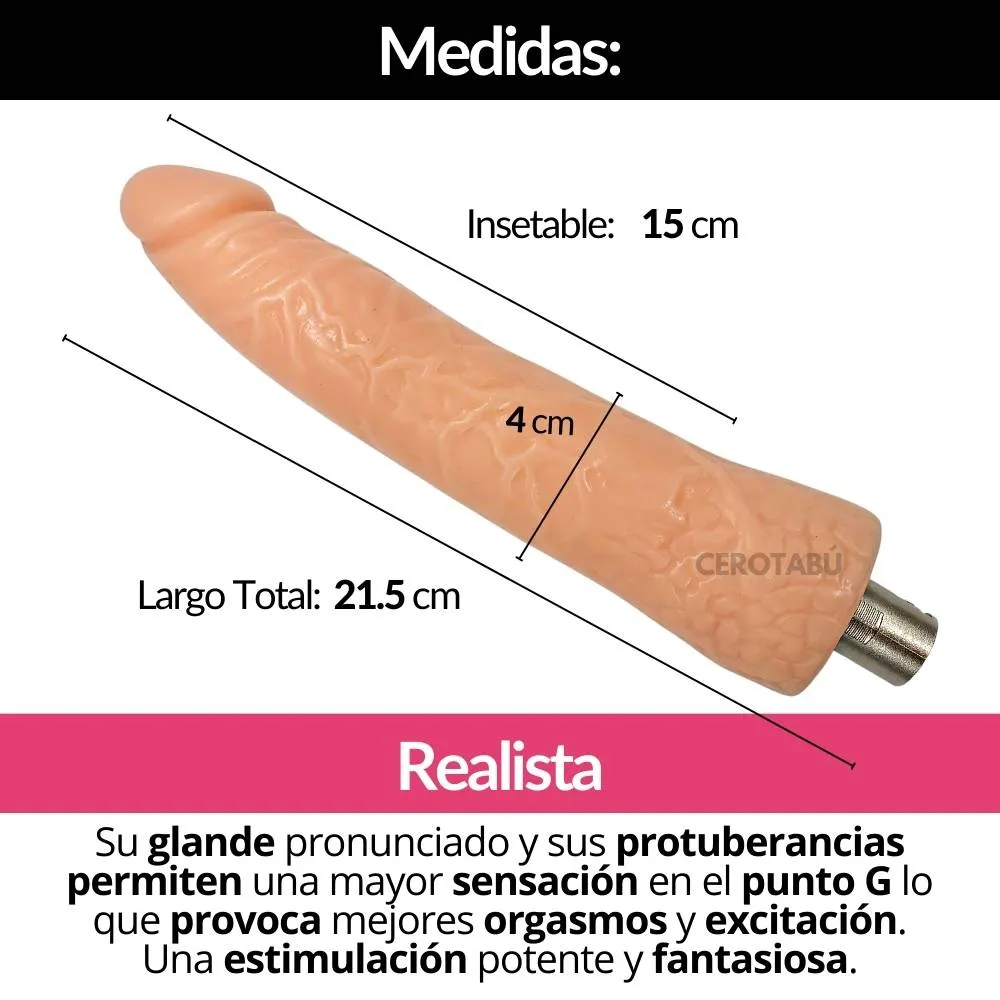 Dildo Realista Repuesto Para Sex Machine Juguete Sexual