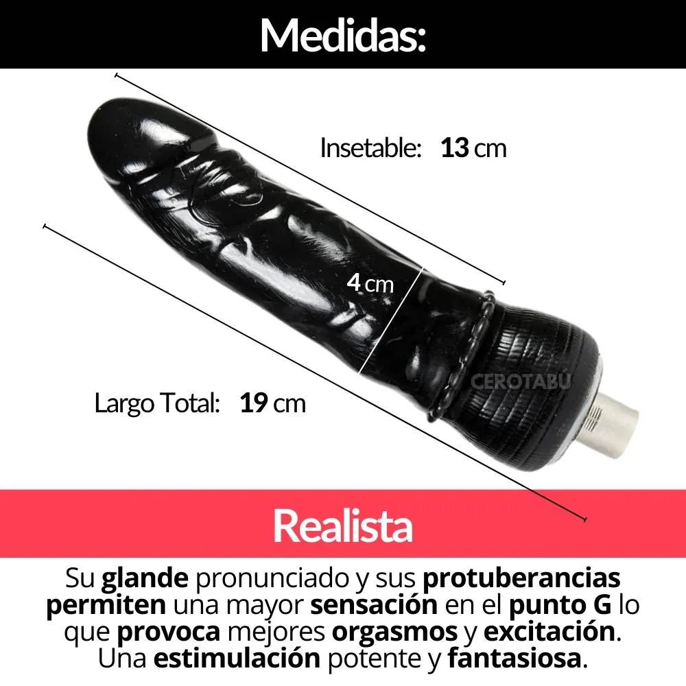 Dildo Realista Punto G Repuesto Sex Machine Juguete Sexual