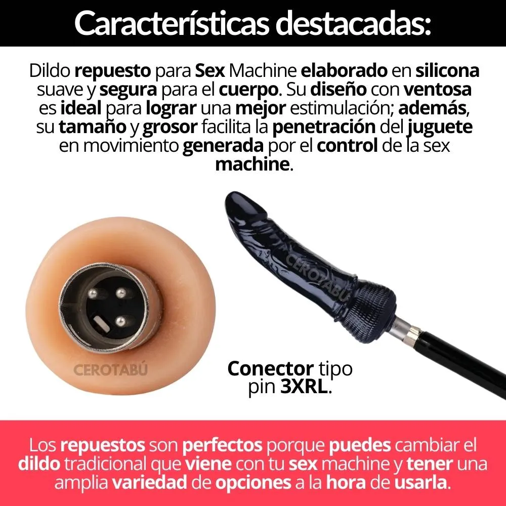 Dildo Realista Punto G Repuesto Sex Machine Juguete Sexual