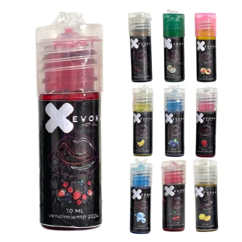 Lubricante Saborizado Caliente 10 Ml Comestible Evoka