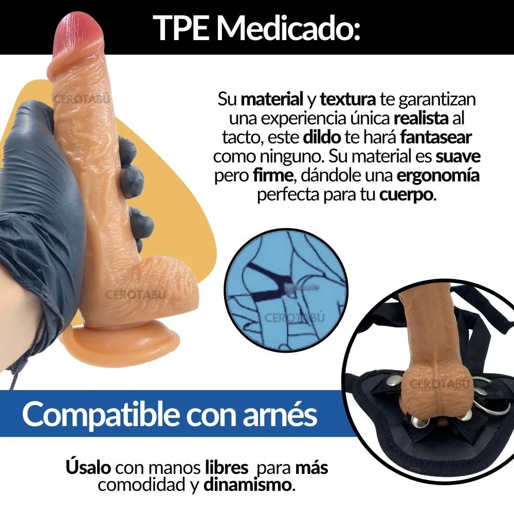 Dildo Realista Consolador Con Chupa Juguete Sexual