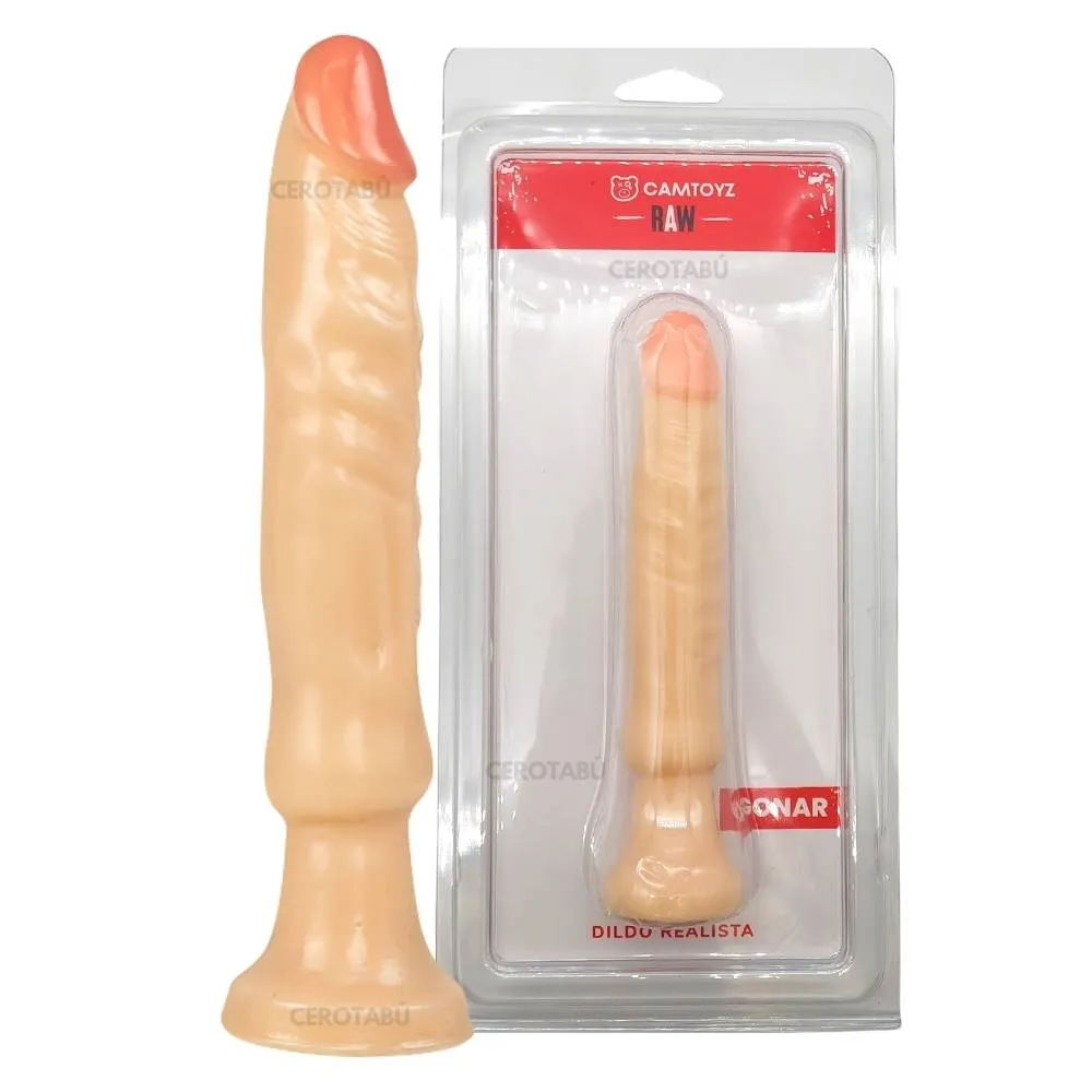 Dildo Consolador Textura Realista Con Chupa Juguete Sexual 