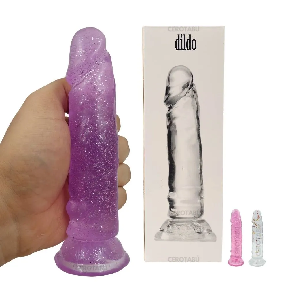 Dildo Consolador 15cm Pene Texturizado +Grueso Brillante