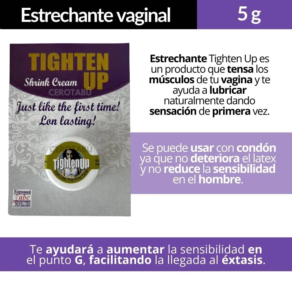 Lubricante Gel Estrechante Vaginal Tighten x 5g