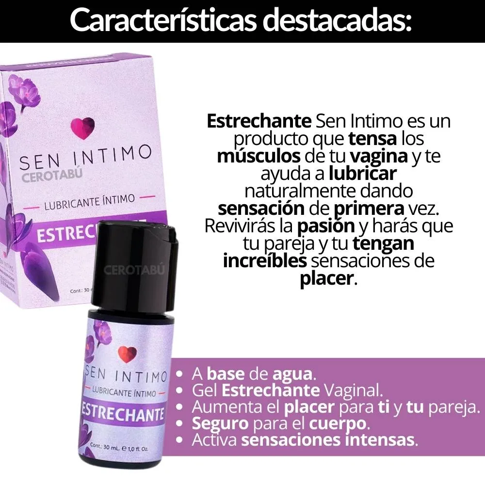 Lubricante Estrechante Vaginal Sen Intimo x30 mL