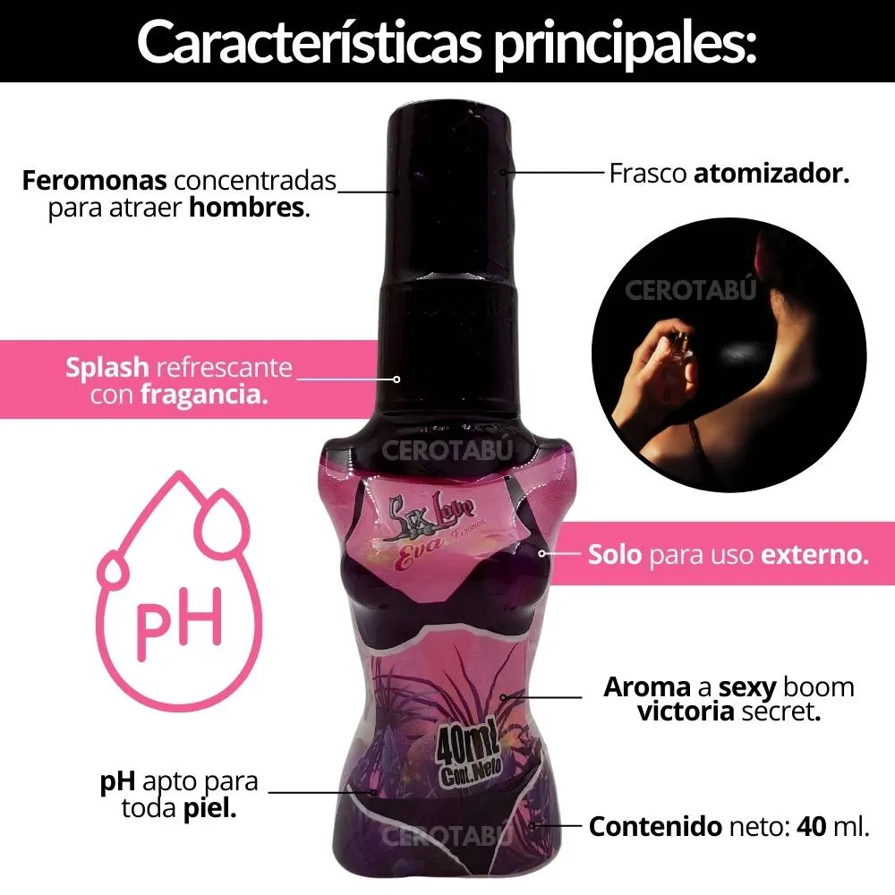 Perfume Con Feromonas Para Mujer x37 ml