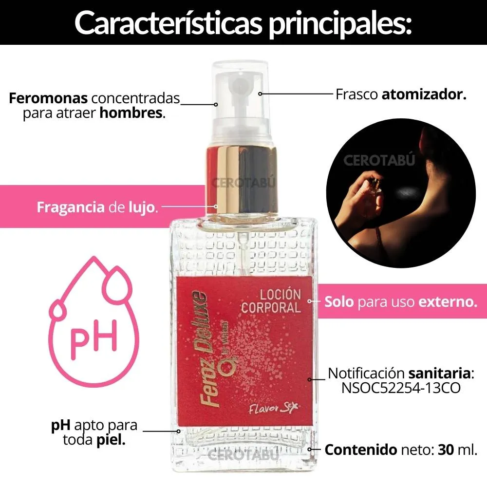 Perfume Con Feromonas Femenino Loción Para Atraer Hombres 30ml