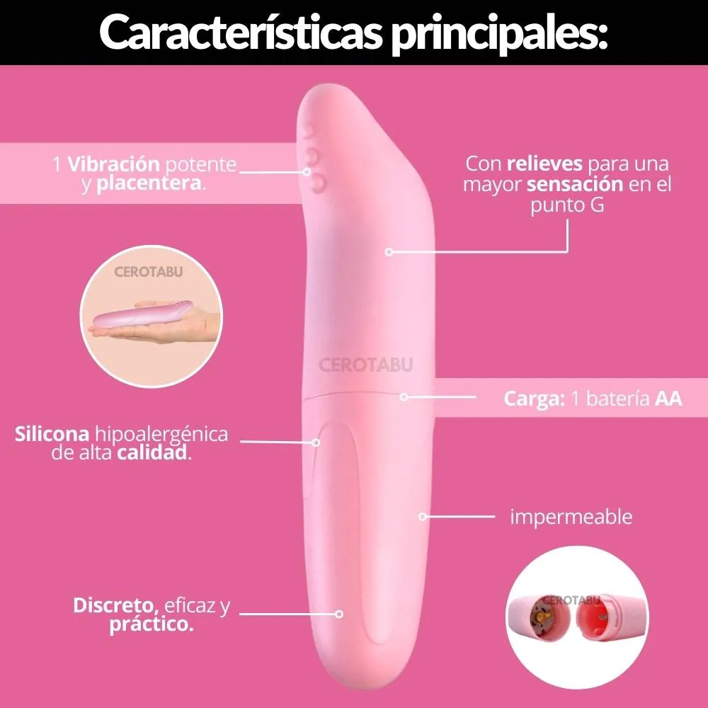 Kit Erótico Vibrador Ultrarealista + Bala Vibradora + Lubricante Neutro 