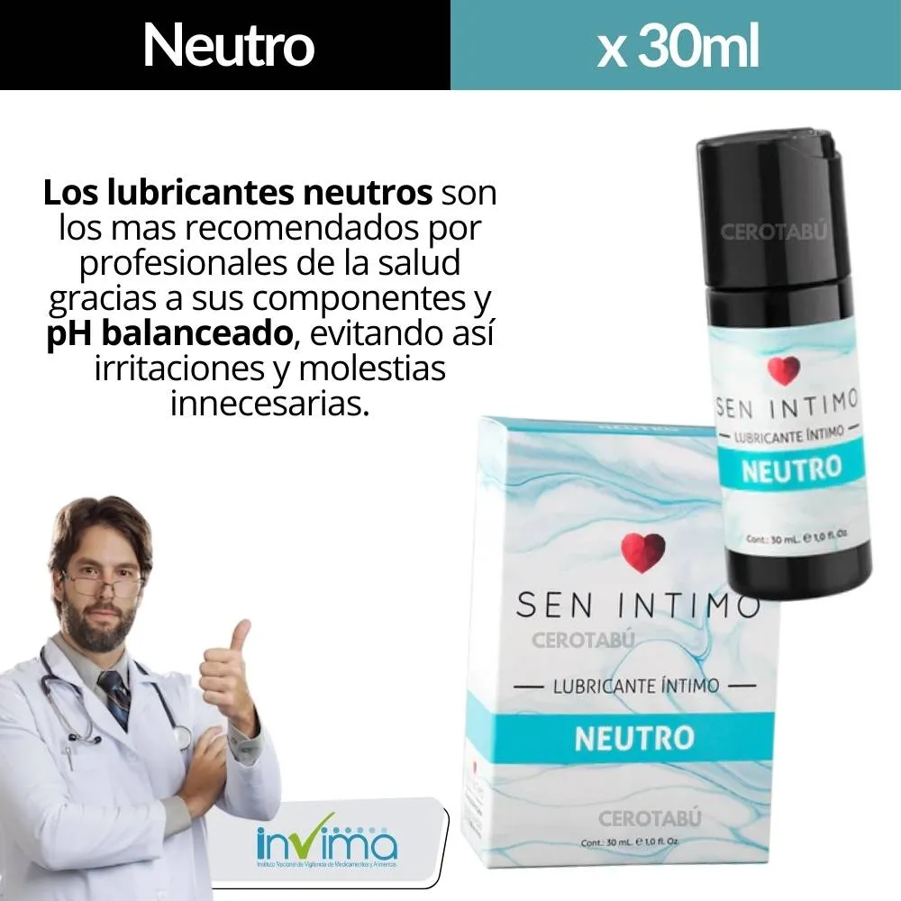 Lubricante Neutro Sen Intimo x30 mL