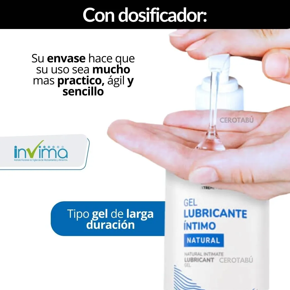 Lubricante Intimo Natural Tipo Gel x 500ml