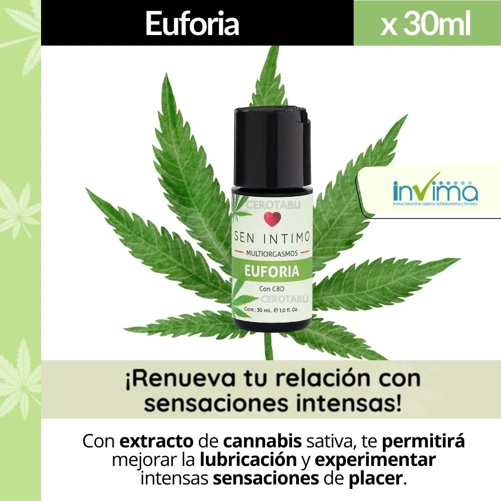 Lubricante Euforia Sen Intimo x30 mL