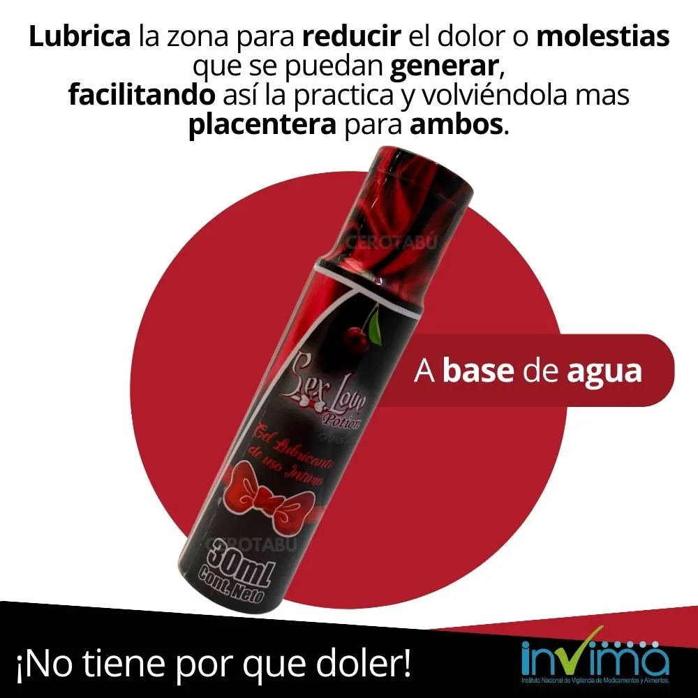 Lubricante Anal 30 ML Entume Y Dilata 