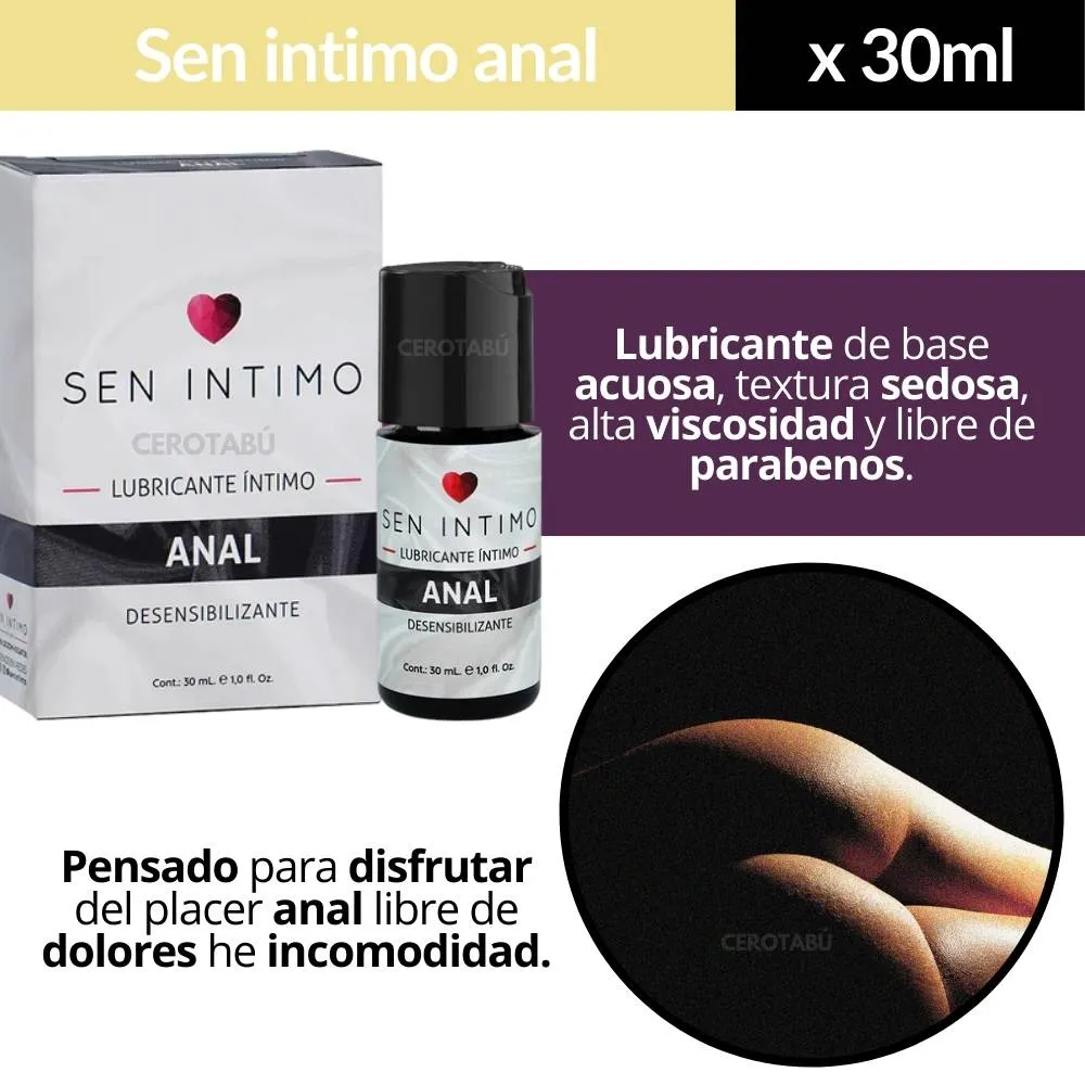 Lubricante Anal Sen Intimo x30 mL