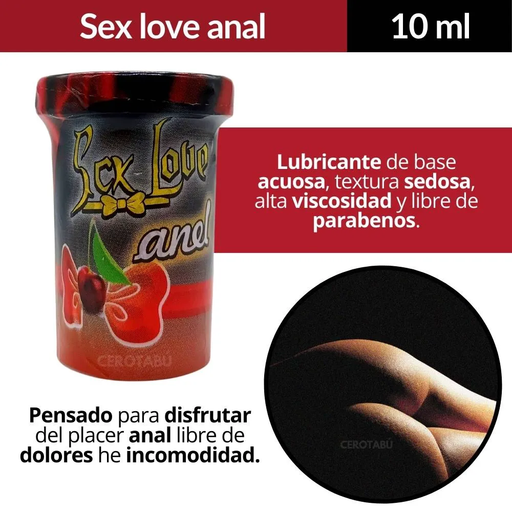 Lubricante Intimo Dilatador Anal Sex love x 10ml