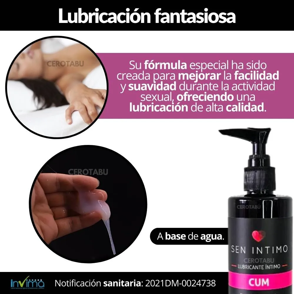 Lubricante Cum Sen Intimo 250 Ml Squirt Simula Eyaculacion