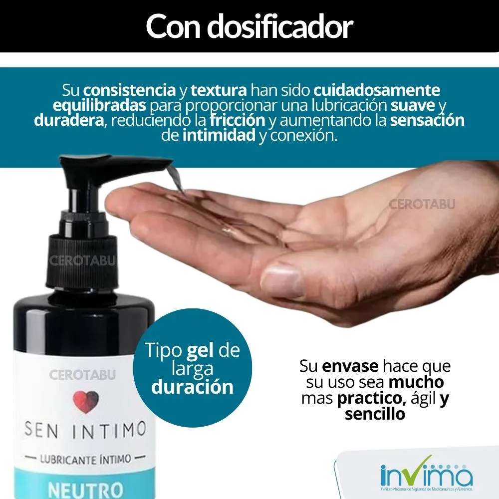 Lubricante Intimo En Gel Sen Intimo Neutro 250ml